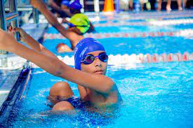 Me in a swimming competetion.